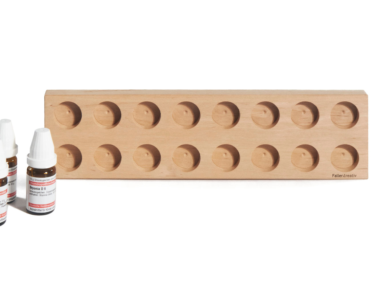 2x8er Holz Leiste mit DHU 10g Faller kreativ Sortierplatte